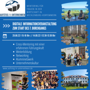 Digitale Informationsveranstaltung Mentoringprogramm für Frauen in Fürhung